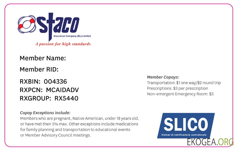 Carte d'assurance maladie de la Sierra Leone